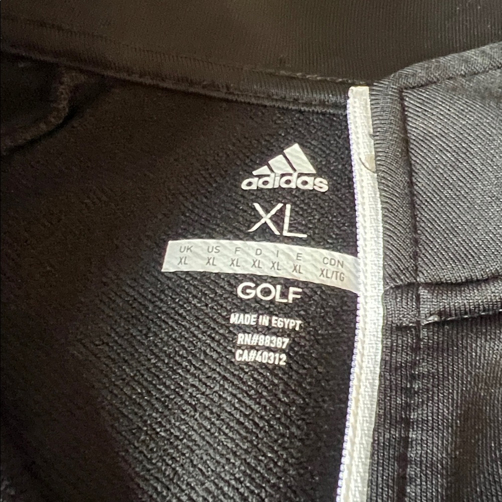 adidas Black and White Quarter-Zip Pullover XL - Picture 3 of 3
